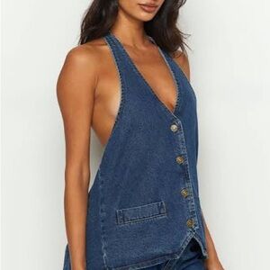 Lioness Blue Denim Tank Top